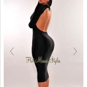 Hot Miami styles Open back dress
